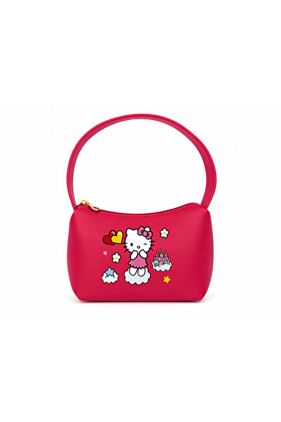Kinora Kids Hello Kitty Baskılı Kız Çocuk Kırmızı El Çantası – Mini Omuz Çantası