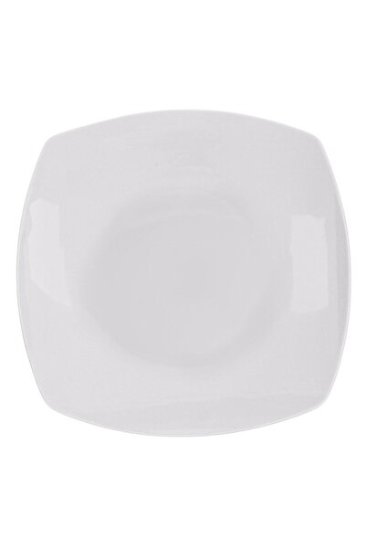 Zumzeria Square White Porcelain Plate for Fruits 18x18cm