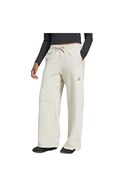 adidas Women's All SZN Fleece Loose Wide-Leg Sweatpants L