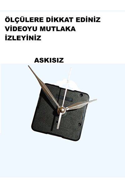 CNR SHOP Saat Mekanizması 16 MM ŞAFT BOYU Sessiz Çalışır Akar Küçük Boy Akrep...