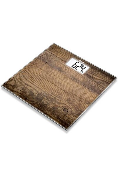 Beurer GS203 Wooden Body Weight Scale, 150 Gram - Brown
