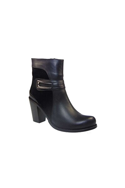 OEM Tsimpolis Shoes 0316 Μποτάκι Δερμάτινο Με Καστόρι Μαύρο