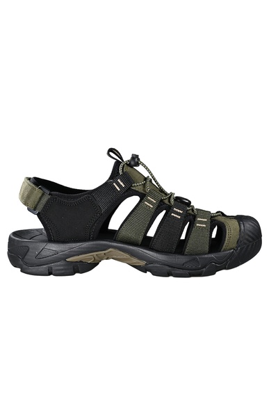 MARCOMEN ERKEK OUTDOOR DARBE EMİCİ ERGONOMİK TABAN SPOR SANDALET HAKİ-SİYAH