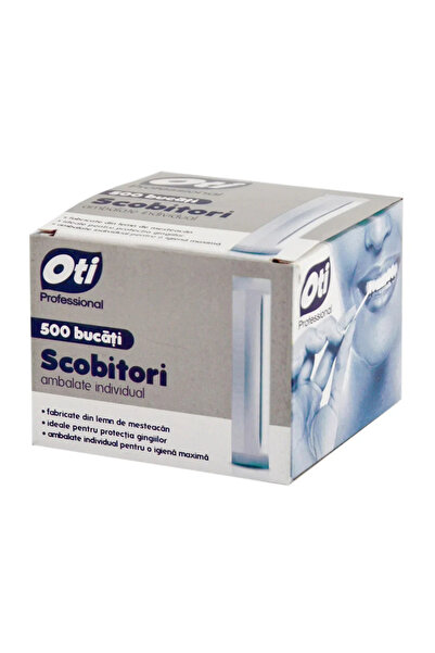Oti Scobitori din lemn de mesteacan, ambalate individual, 500 buc/cutie