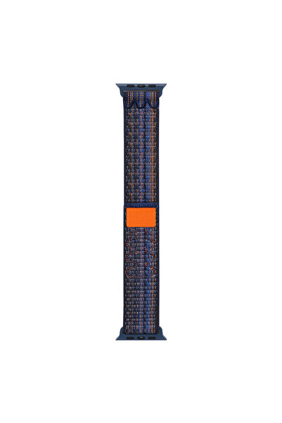 zore Watch 10 46mm Uyumlu KRD-91 Hasır Kordon Strap Kayış-Mavi
