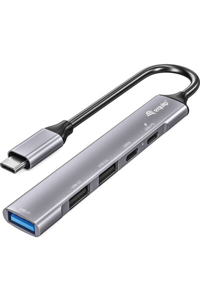 EQUIP Stație de andocare Equipenie USB-C-> 1xUSB-C, 1xUSB3.0, 2xUSB2.0, 100WP...