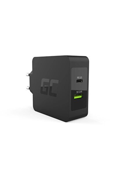 Greencell Încărcător Green Cell USB-C 45W PD cu cablu USB-C și port USB supli...