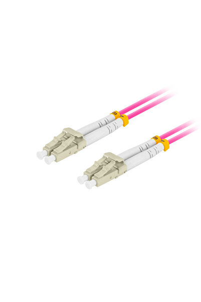 Lanberg Cordon de corecție optic ușor MM LC/UPC-LC/UPC duplex 3.0mm OM4 50/12...