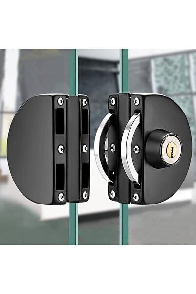 Choice Black Fits on 1/2" Glass,10 mm -12 mm, Stainless Steel Double Bolts Sw...