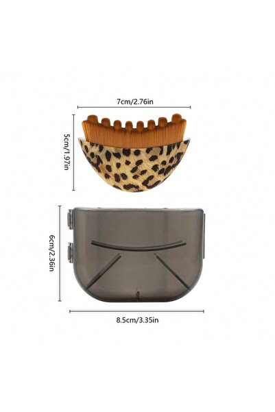 Choice leopard print Lymphatic brush facial contour brush upgrade eye and nec...
