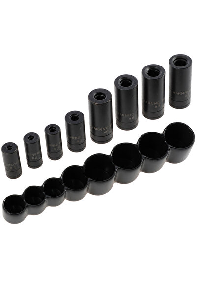 Choice black 8Pcs Tap Socket Set 1/4Inch and 3/8Inch Drive Tap Holder Socket ...