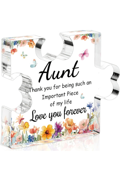 Choice Q647 Aunt Gifts Acrylic Plaque, Mothers Day Birthday Christmas Gifts f...