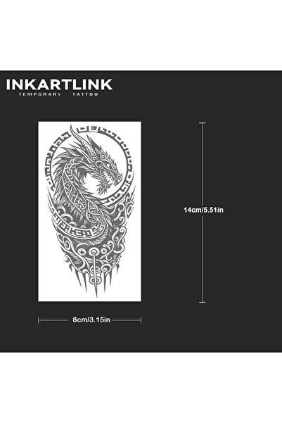 Choice 433-0814L INKARTLINK رقعة وشم رون دراجون جوس مقاومة للماء، تدفق ألوان ...