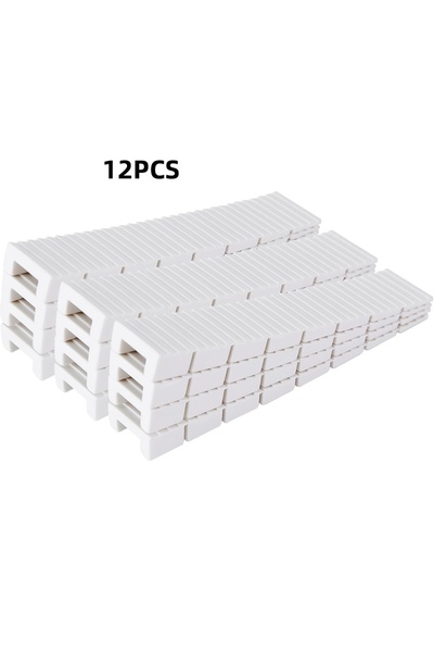 Choice 12Pcs White 12Pack Furniture Plastic Shims for Leveling Easy to Snap C...