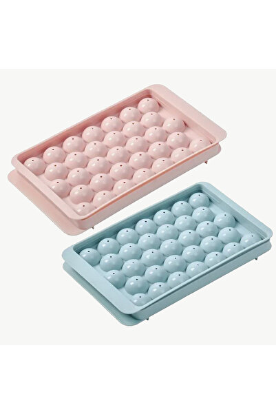 choice2 Mixed-2pcs 1PC Premium Silicone Ice Cube Tray 33-Cavity round Diamond...
