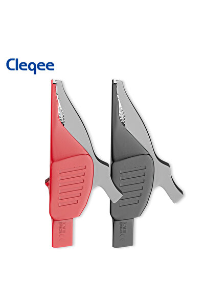 Choice1 مشابك تمساح حمراء وسوداء من نوع Cleqee P60042 شديدة التحمل، مشابك تمس...