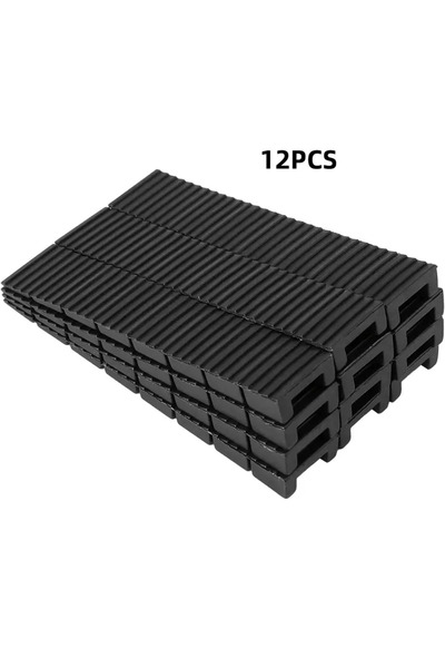 Choice1 12Pcs Black 12Pack Furniture Plastic Shims for Leveling Easy to Snap ...