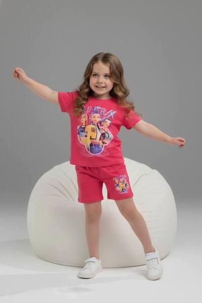 pebby Girl's Huntrx Printed Pocket Shorts Set
