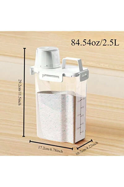 Choice WHITE 2.5L Covered Moisture-proof Sealed Storage Container - Used for ...