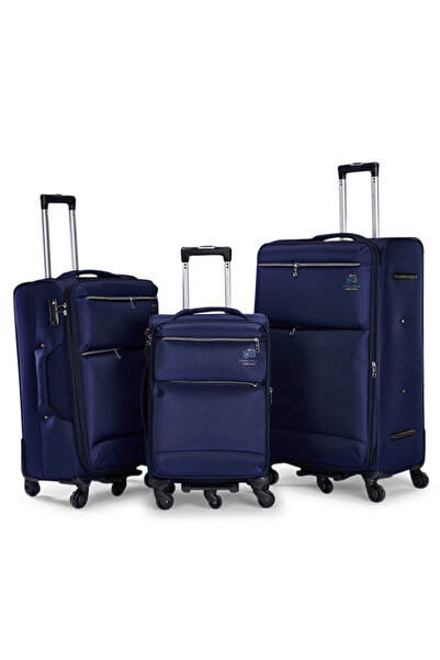 LİMRA Luxury 3-Piece Travel Luggage Set Modern Design Durable Fabric Suitcase...