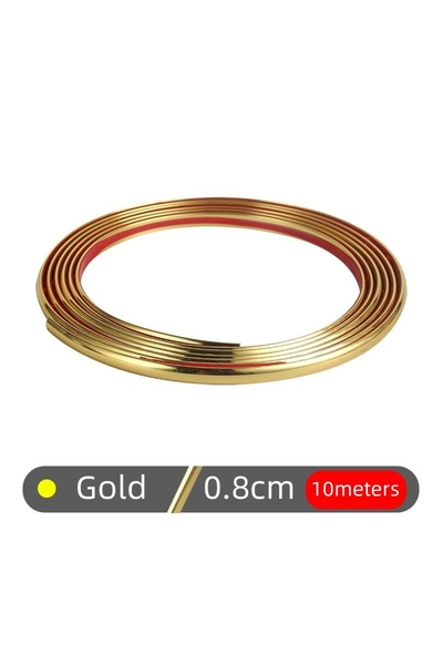 Choice3 Gold 10Mx0.8cm self-adhesive wall sticker, bedroom and living room de...