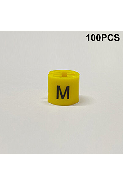 choice2 M 100Pcs Colorful Coat Hanger Sizer Tags Plastic Garment Size Marker ...