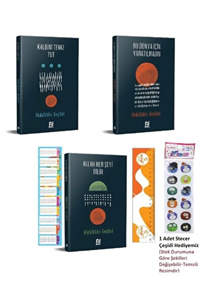 Nesil Yayınları Abdulkadir Geylani Seti 3 Kitap (Kalbini Temiz Tut-Bu Dünya İ...