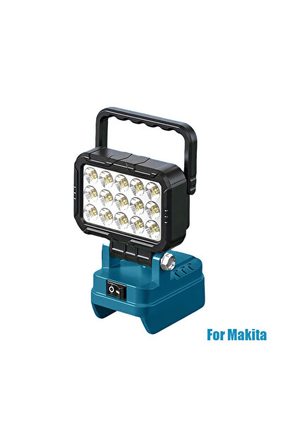 Choice مصباح عمل LED محمول جديد لبطاريات ماكيتا/ديوالت/ميلووكي مع منفذ USB وف...