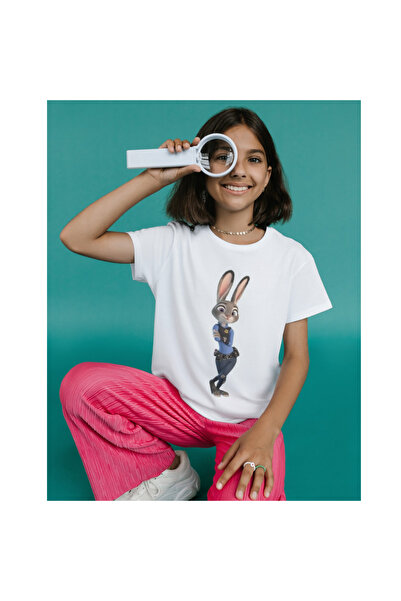 ALPŞAN TİCARET Zootopia t Shirt Boys Girls Kids White T-Shirt Zootopia Printe...
