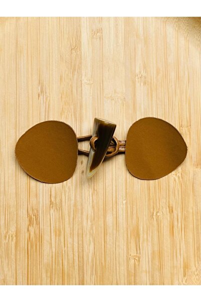 Lorin hobi Leather Button Set 2 Pieces Brown