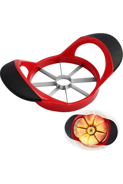 Choice Red Stainless Steel Slicer & Corer, Super Sharp Cutter Peeler, Multifu...