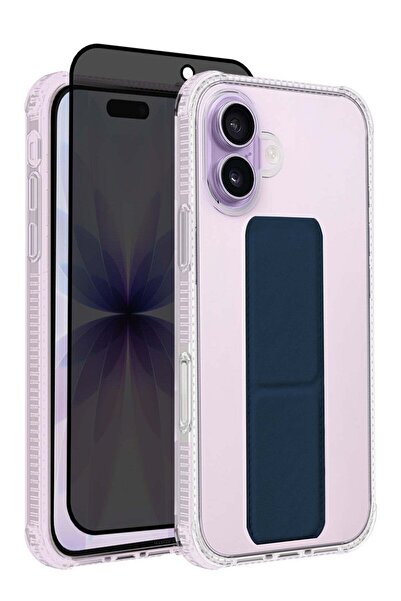 CATANES 2 Packs Finger Grip Clear Case Cover for iPhone 17 - Kickstand, Magne...