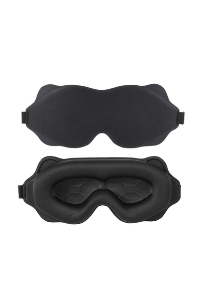 Choice black 3D Sleep Mask 100 Light Blocking Eye Cover With Adjustable Strap...