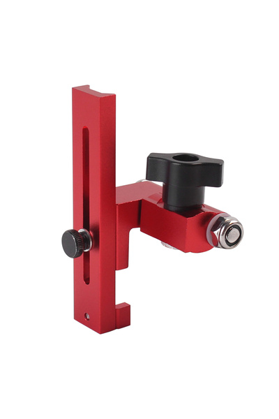 Choice Red 1Pc Adjustable Flip Stop, Aluminum Alloy T-Track Stop for Table Sa...