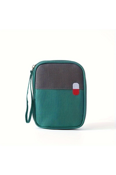 Choice1 green Mini Medicine Organizer Bag Outdoor First Aid Kit Portable Trav...