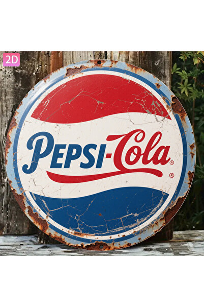 Choice 20cm 8Inch circle TYA1007483 Pepsi Metal Tin Sign, Vintage 2D Retro Wa...