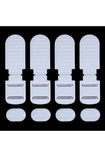 Choice White 4pcs 4/8PCS Adjustable Non-slip Bed Sheet Holder Plastic Bed Cov...