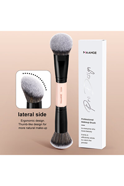 Choice Black MAANGE Professional Foundation Makeup Brush Soft Dense Hair for ...