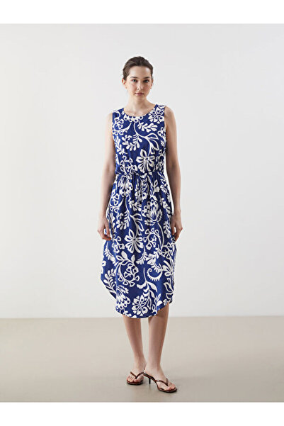 LC Waikiki Crew Neck Floral Dress