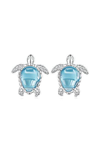 Choice YIE339 WOSTU Ocean Jewelry Blue Sea Turtle Stud Earrings for Women, Wh...