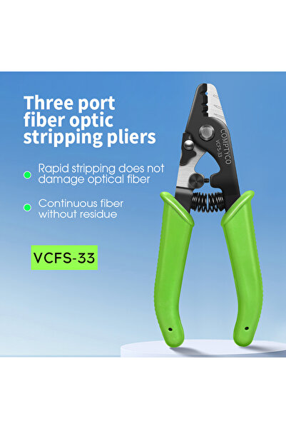 Choice1 Green VCFS-33 COMPTYCO VCFS-33 Three-port Fiber Optic Stripper / Plie...