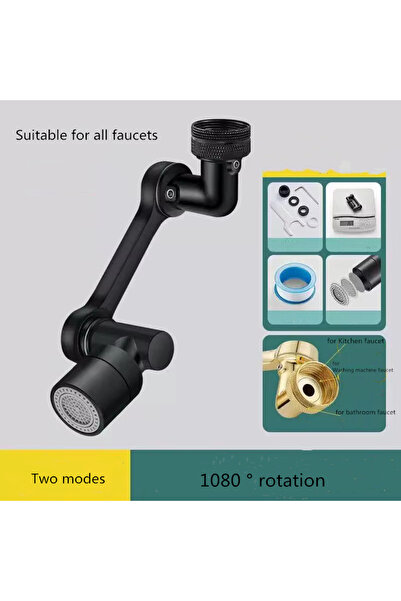 Choice black Heavy Metal Universal 1080° Rotation Faucet Sprayer Head For Kit...