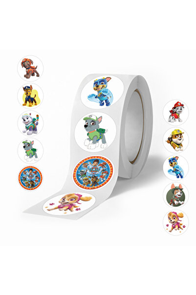 Choice ملصقات كرتونية PAW Patrol 500 قطعة/لفة، ملصقات تشيس ورايدر، ملصقات أنم...