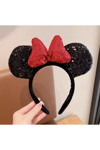 Choice1 A Disney Minnie Mouse Ears Headband Sequin Polka Dot Bow Hair Accesso...