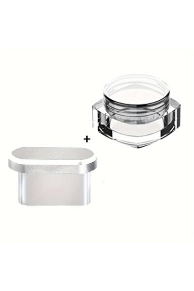 Choice1 Silver 1Set Metal Dust Plug with Box for iPhone 17 Pro Max Type-C Uni...
