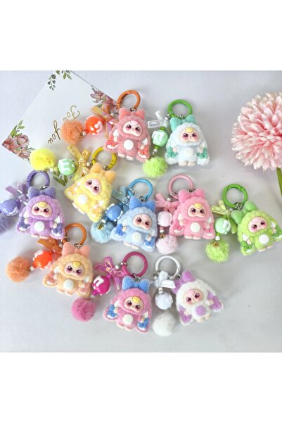 Choice 10pcs mixed 10pcs Mix Baby Three Flocked Cartoon Cute Doll Keychain Di...