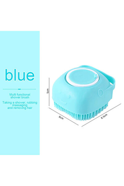 Choice 1PC Blue Pet Silicone Bath Foaming Massage Brush Bathroom Multifunctio...
