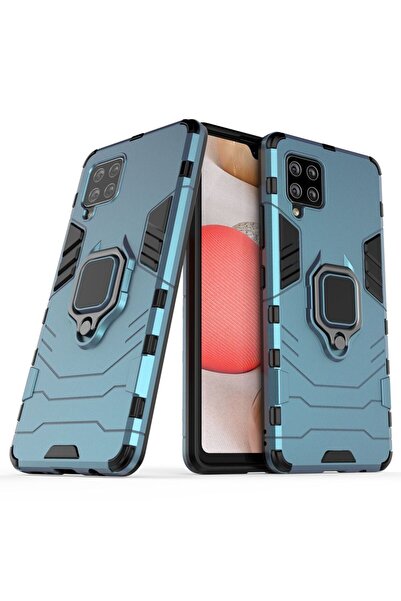 OEM Ring Armor Kickstand magnetic car holder Samsung Galaxy A42 5G Μπλέ