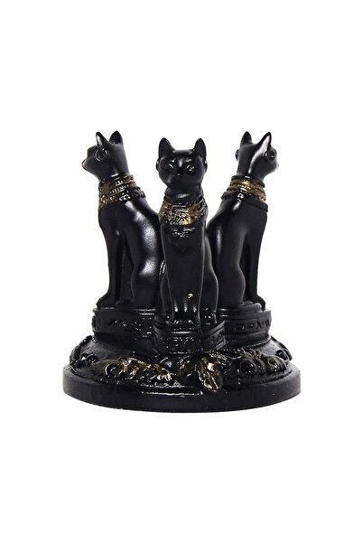Choice One Size AS SHOW Egyptian-Style Black Cat Crystal Ball Display Stand R...