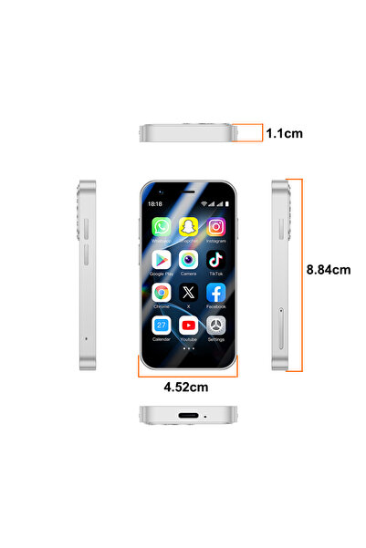 Choice Silvery SOYES A17 Mini Android8.1 Smart Phone 3.0 Inches 2GB RAM 16GB ...